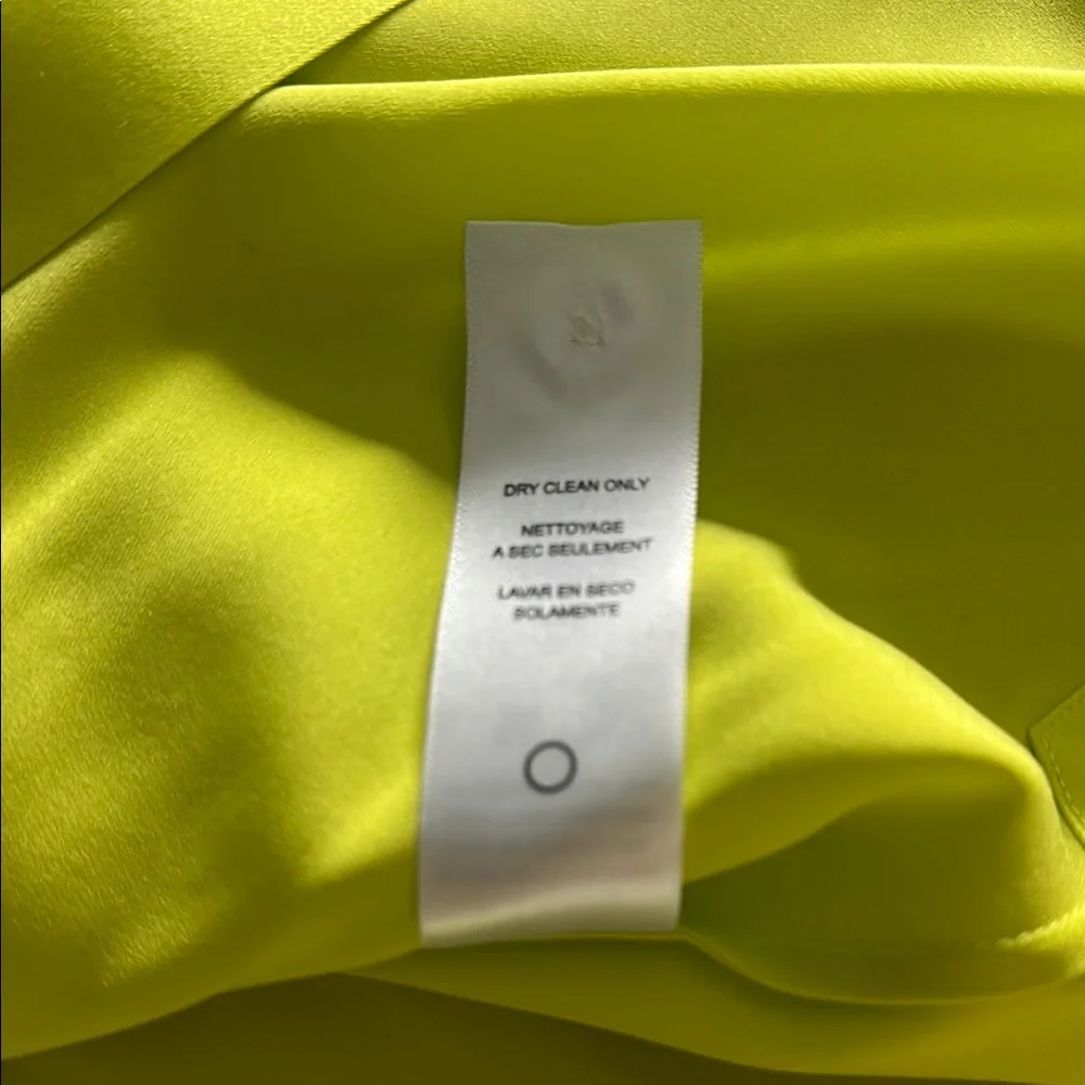 Frame Denim Yellow Green Fitted Polo Button Down - Picture 5 of 6